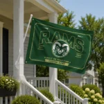 Colorado State Rams House Flag Customized Ornate Border Green Best Selling