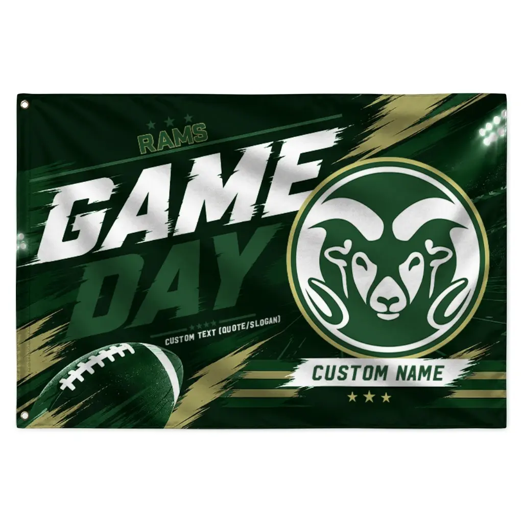 Colorado State Rams House Flag Personalized Action Streaks Green Best Selling Colorado State Rams House Flag Personalized Action Streaks Green Best Selling