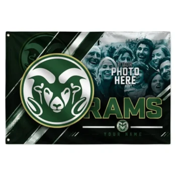 Colorado State Rams House Flag Personalized Diagonal Stripes Green Best Selling