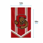 Cornell Big Red Garden Flag Custom Chevron Stripes Red Best Selling