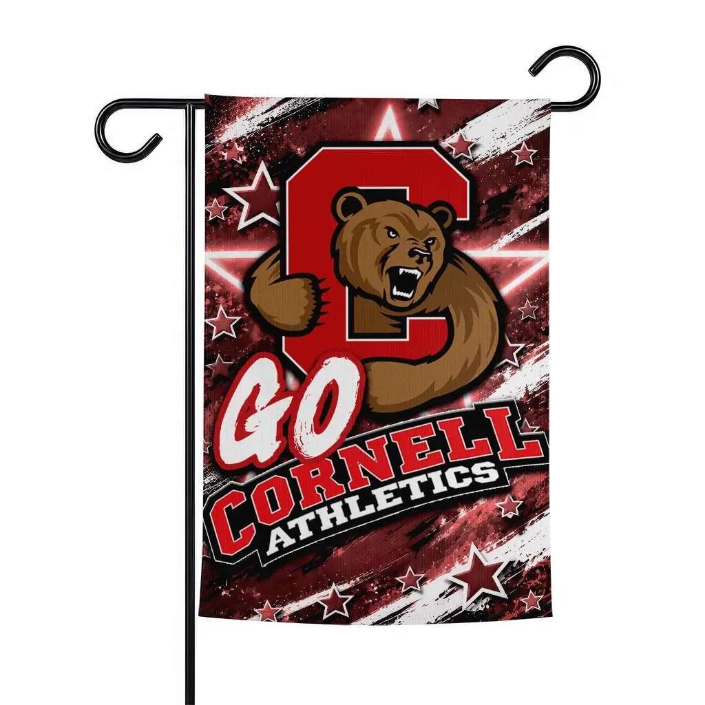Cornell Big Red Garden Flag Customized Glowing Star Red Best Selling Cornell Big Red Garden Flag Customized Glowing Star Red Best Selling