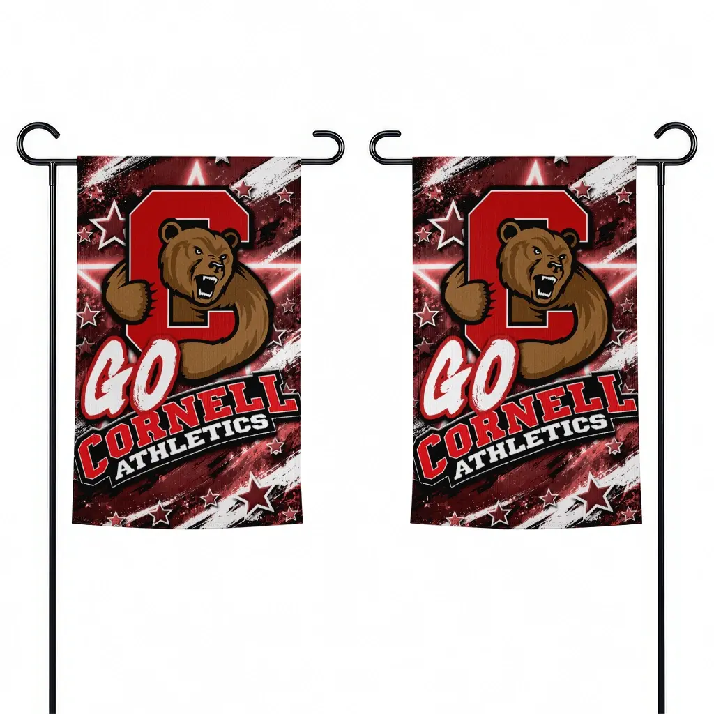 Cornell Big Red Garden Flag Customized Glowing Star Red Fashion Forward Cornell Big Red Garden Flag Customized Glowing Star Red Fashion Forward