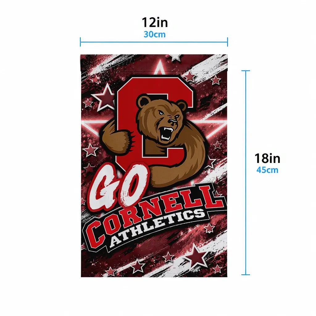 Cornell Big Red Garden Flag Customized Glowing Star Red High Quality Cornell Big Red Garden Flag Customized Glowing Star Red High Quality