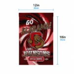 Cornell Big Red Garden Flag Customized Swirl Vortex Red Best Selling
