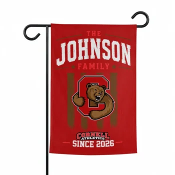 Cornell Big Red Garden Flag Personalized Distressed Stripes Red Best Selling