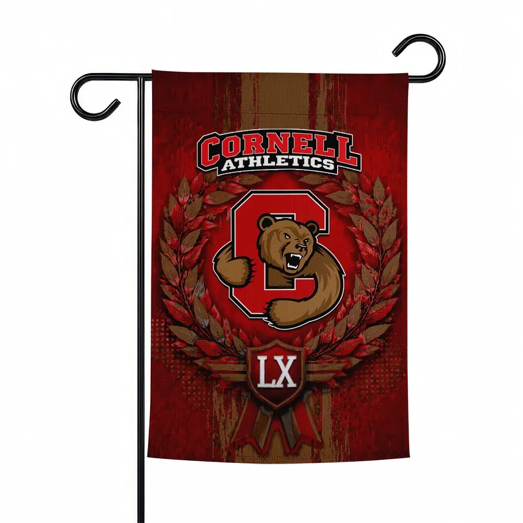 Cornell Big Red Garden Flag Personalized Laurel Wreath Red Best Selling Cornell Big Red Garden Flag Personalized Laurel Wreath Red Best Selling
