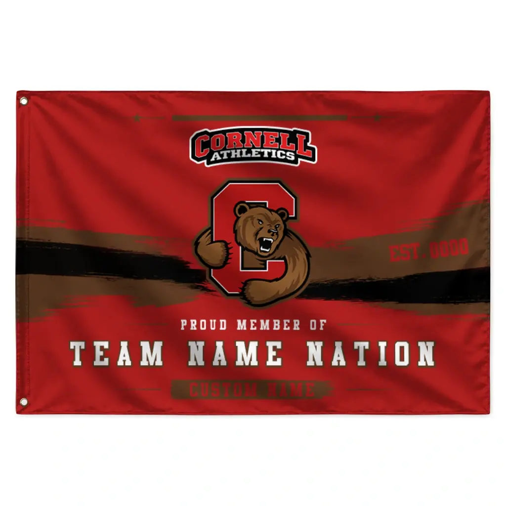 Cornell Big Red House Flag Custom Brushed Streaks Red Best Selling Cornell Big Red House Flag Custom Brushed Streaks Red Best Selling