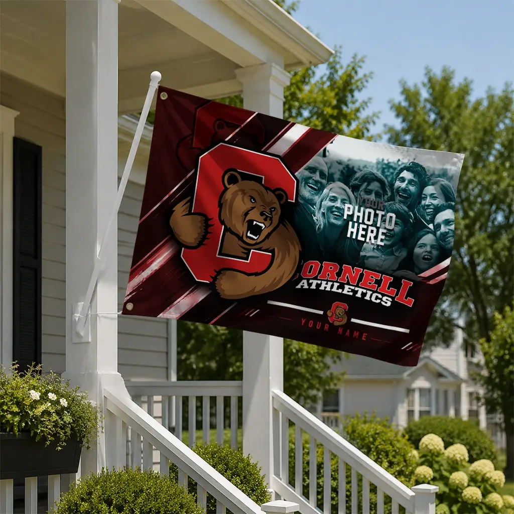 Cornell Big Red House Flag Customized Diagonal Stripes Red New Arrival Cornell Big Red House Flag Customized Diagonal Stripes Red New Arrival
