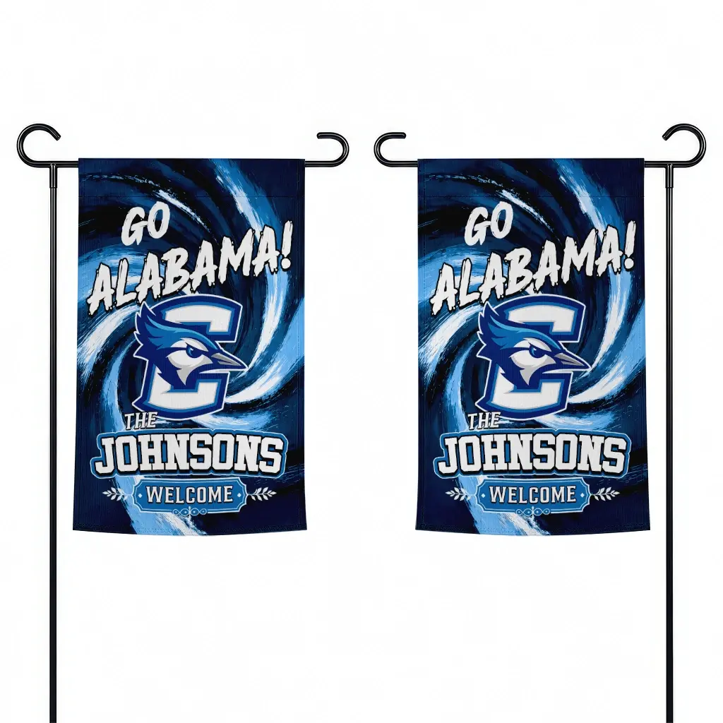 Creighton Bluejays Garden Flag Custom Swirl Vortex Blue Fashion Forward Creighton Bluejays Garden Flag Custom Swirl Vortex Blue Fashion Forward