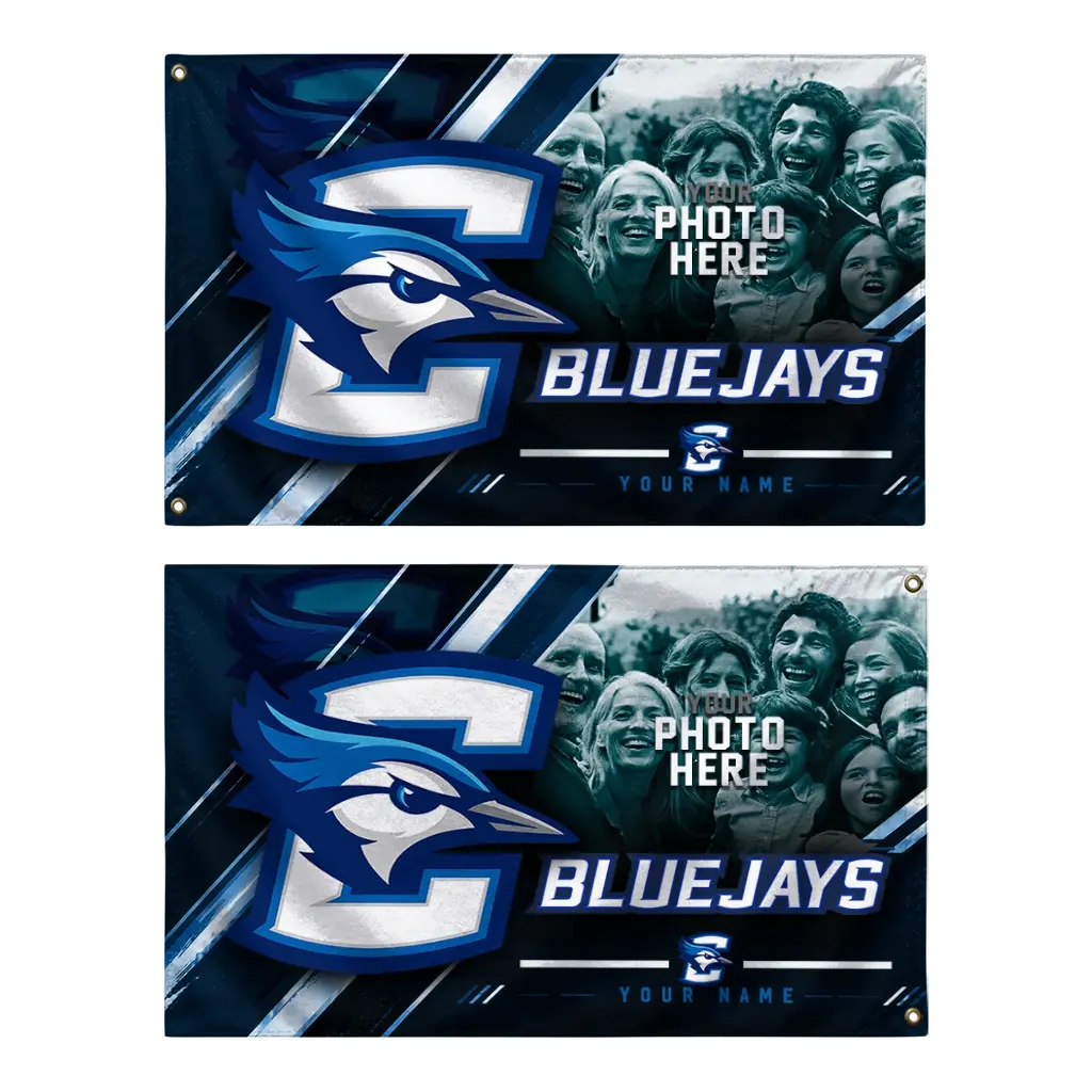Creighton Bluejays House Flag Custom Diagonal Stripes Blue Fashion Forward Creighton Bluejays House Flag Custom Diagonal Stripes Blue Fashion Forward