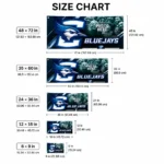Creighton Bluejays House Flag Custom Diagonal Stripes Blue Best Selling