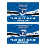 Creighton Bluejays House Flag Personalized Brushed Streaks Blue Best Selling