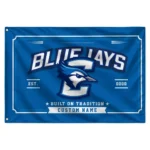 Creighton Bluejays House Flag Personalized Ornate Border Blue Best Selling