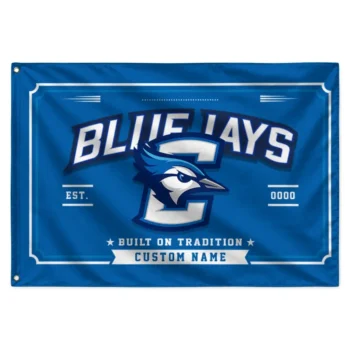 Creighton Bluejays House Flag Personalized Ornate Border Blue Best Selling