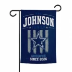 Dallas Cowboys Garden Flag Custom Distressed Stripes Blue Best Selling