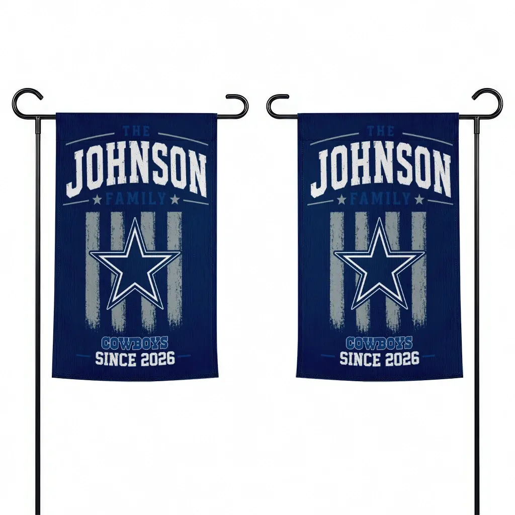 Dallas Cowboys Garden Flag Custom Distressed Stripes Blue Fashion Forward Dallas Cowboys Garden Flag Custom Distressed Stripes Blue Fashion Forward