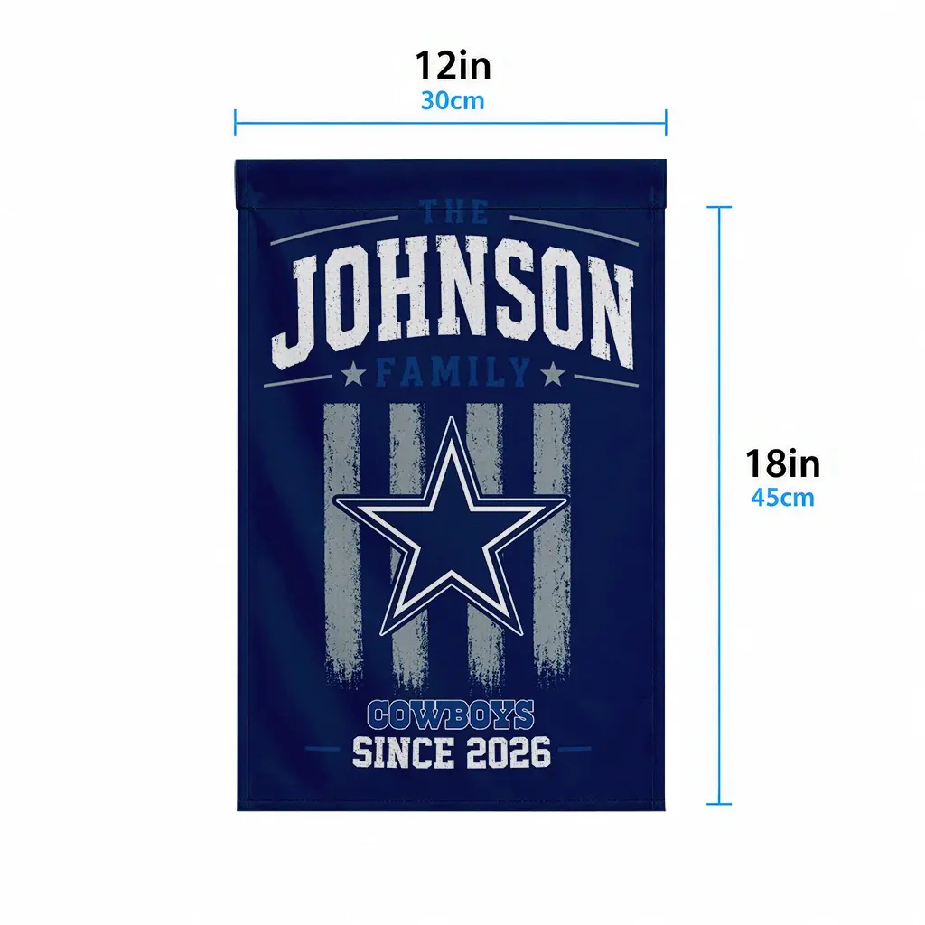 Dallas Cowboys Garden Flag Custom Distressed Stripes Blue High Quality Dallas Cowboys Garden Flag Custom Distressed Stripes Blue High Quality