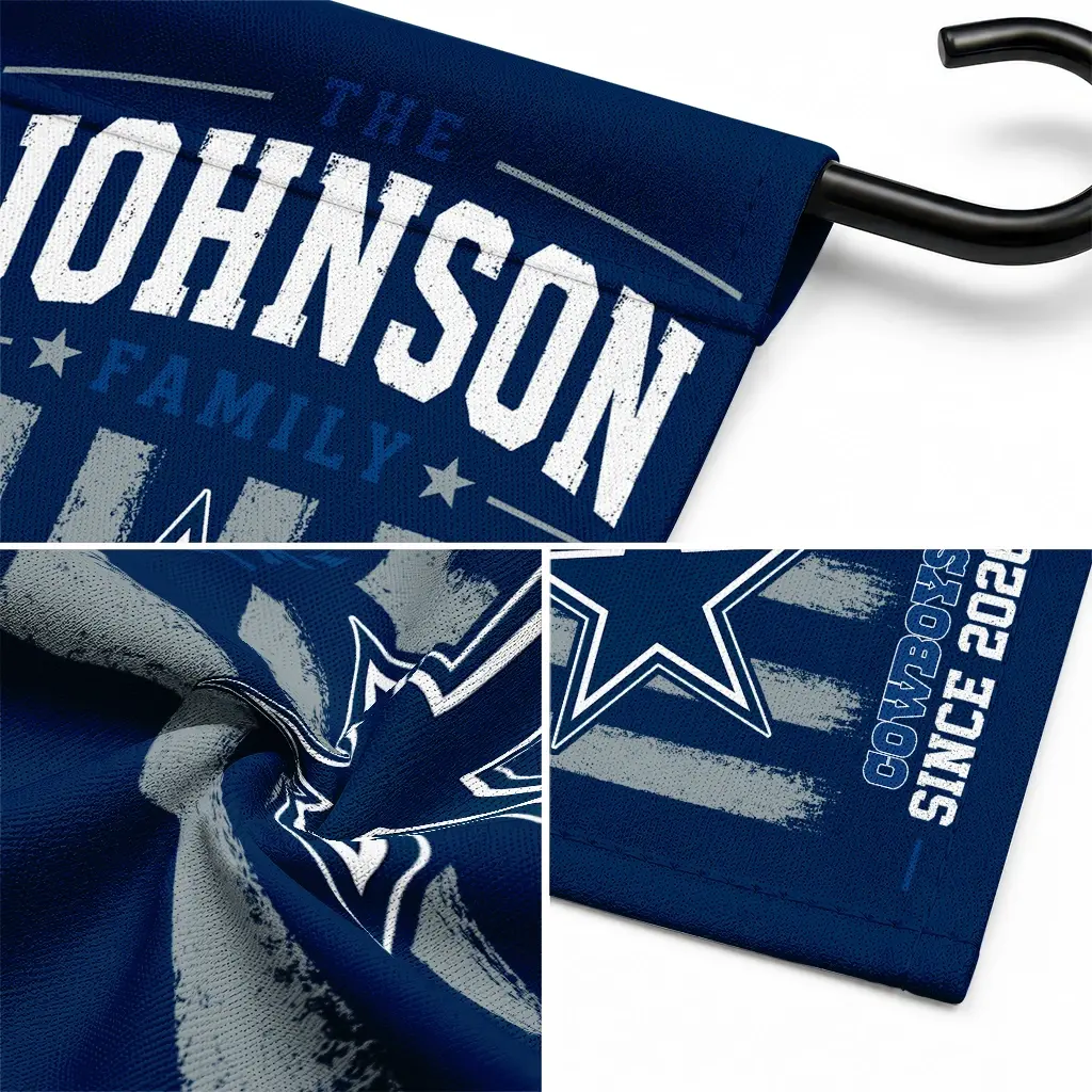 Dallas Cowboys Garden Flag Custom Distressed Stripes Blue Latest Model Dallas Cowboys Garden Flag Custom Distressed Stripes Blue Latest Model