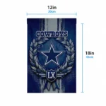 Dallas Cowboys Garden Flag Custom Laurel Wreath Blue Best Selling