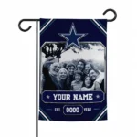 Dallas Cowboys Garden Flag - Custom Photo Frame Blue
