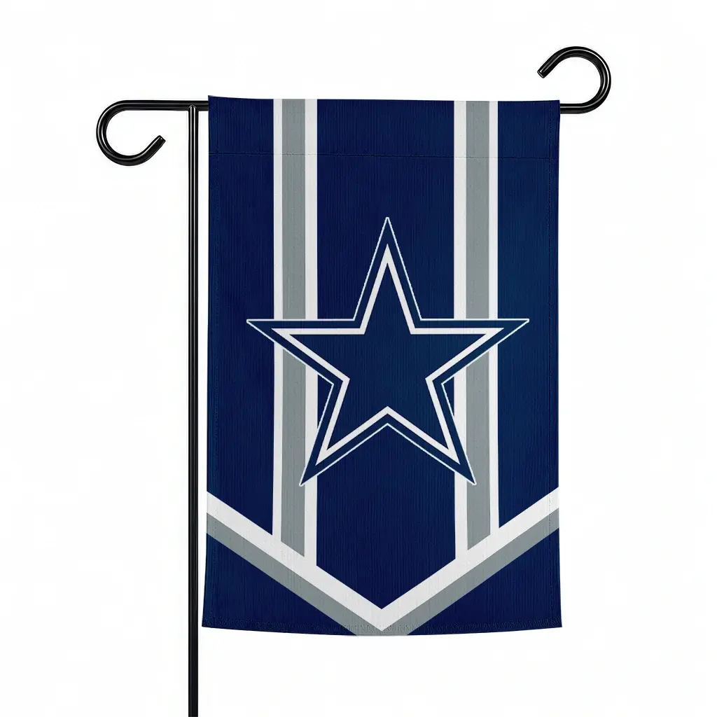 Dallas Cowboys Garden Flag Customized Chevron Stripes Blue Best Selling Dallas Cowboys Garden Flag Customized Chevron Stripes Blue Best Selling