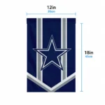 Dallas Cowboys Garden Flag Customized Chevron Stripes Blue Best Selling