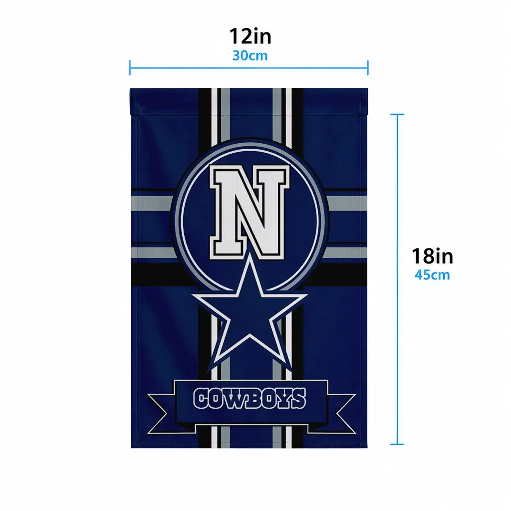 Dallas Cowboys Garden Flag Customized Circle Medallion Blue High Quality Dallas Cowboys Garden Flag Customized Circle Medallion Blue High Quality