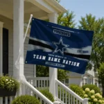 Dallas Cowboys House Flag Customized Brushed Streaks Blue Best Selling