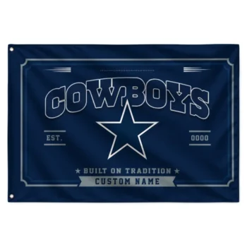 Dallas Cowboys House Flag Customized Ornate Border Blue Best Selling