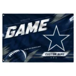 Dallas Cowboys House Flag Personalized Action Streaks Blue Best Selling
