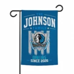 Dallas Mavericks Garden Flag Custom Distressed Stripes Blue Best Selling