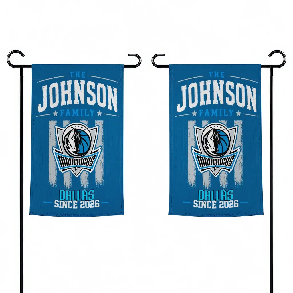Dallas Mavericks Garden Flag Custom Distressed Stripes Blue Fashion Forward Dallas Mavericks Garden Flag Custom Distressed Stripes Blue Fashion Forward