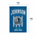 Dallas Mavericks Garden Flag Custom Distressed Stripes Blue Best Selling