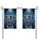 Dallas Mavericks Garden Flag Custom Laurel Wreath Blue Best Selling
