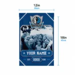 Dallas Mavericks Garden Flag Custom Photo Frame Blue Best Selling
