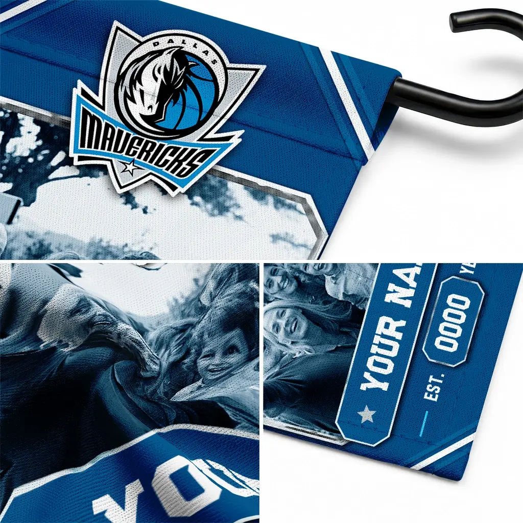 Dallas Mavericks Garden Flag Custom Photo Frame Blue Latest Model Dallas Mavericks Garden Flag Custom Photo Frame Blue Latest Model