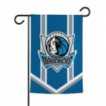 Dallas Mavericks Garden Flag Customized Chevron Stripes Blue Best Selling