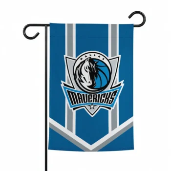Dallas Mavericks Garden Flag Customized Chevron Stripes Blue Best Selling