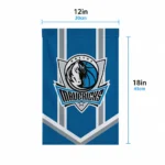 Dallas Mavericks Garden Flag Customized Chevron Stripes Blue Best Selling