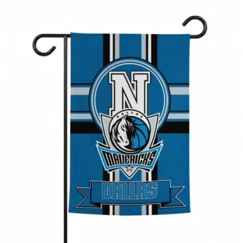Dallas Mavericks Garden Flag Customized Circle Medallion Blue Best Selling