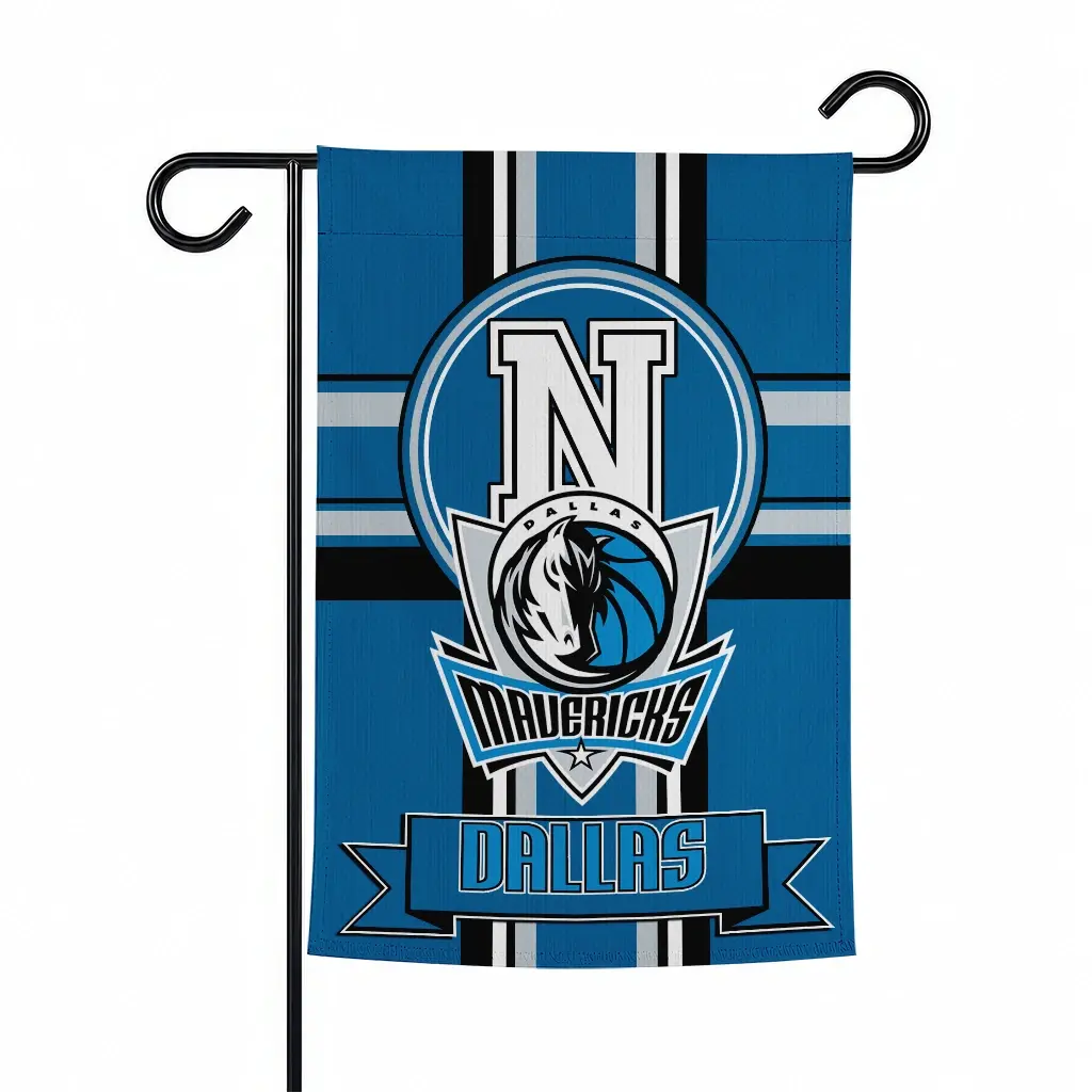 Dallas Mavericks Garden Flag Customized Circle Medallion Blue Best Selling Dallas Mavericks Garden Flag Customized Circle Medallion Blue Best Selling
