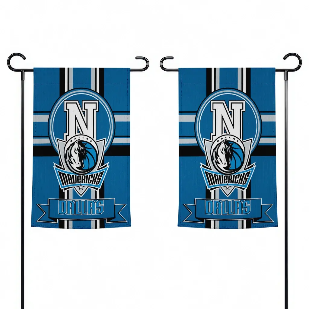 Dallas Mavericks Garden Flag Customized Circle Medallion Blue Fashion Forward Dallas Mavericks Garden Flag Customized Circle Medallion Blue Fashion Forward