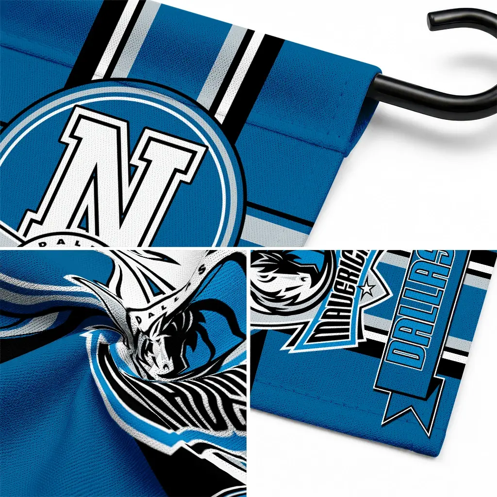 Dallas Mavericks Garden Flag Customized Circle Medallion Blue Latest Model Dallas Mavericks Garden Flag Customized Circle Medallion Blue Latest Model