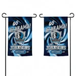 Dallas Mavericks Garden Flag Personalized Swirl Vortex Blue Best Selling