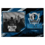 Dallas Mavericks House Flag Custom Framed Photo Blue Black Best Selling
