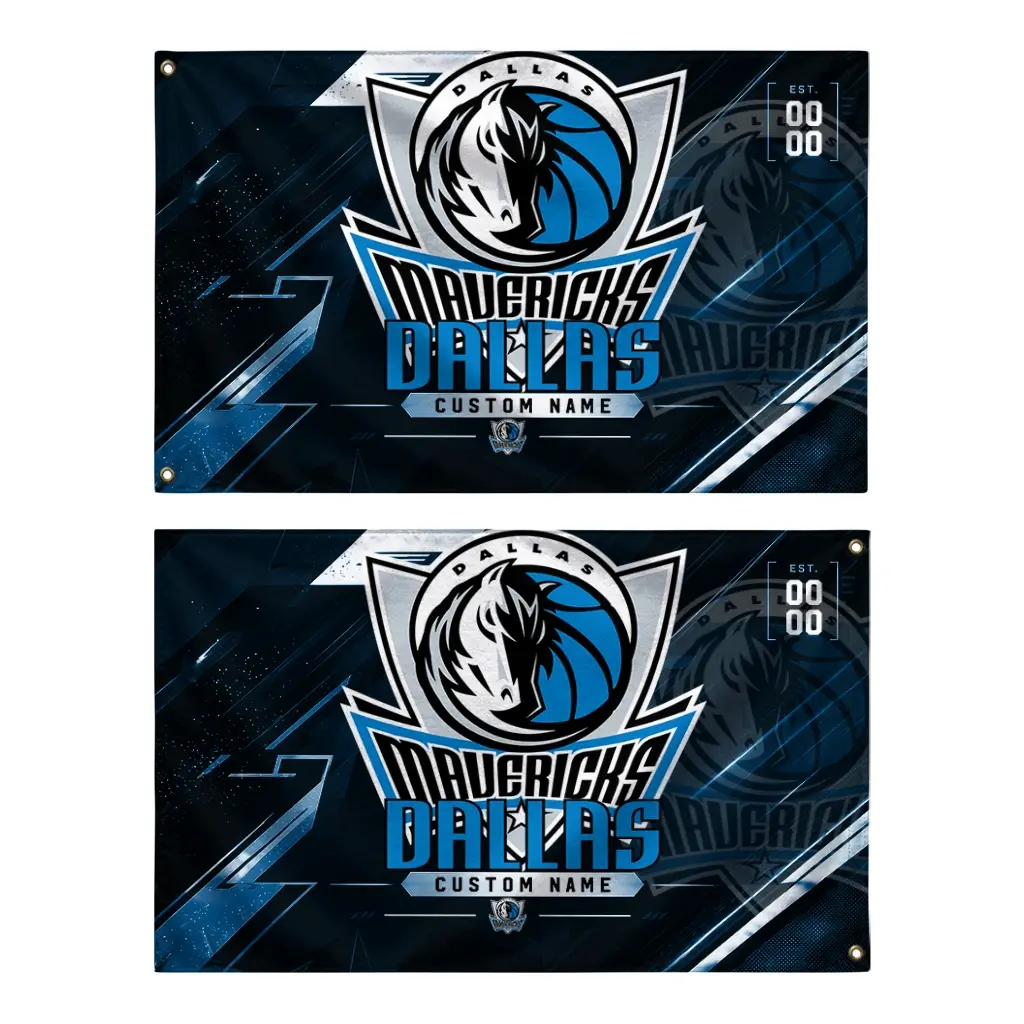 Dallas Mavericks House Flag Custom Speed Slashes Blue Fashion Forward Dallas Mavericks House Flag Custom Speed Slashes Blue Fashion Forward