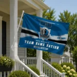 Dallas Mavericks House Flag Customized Brushed Streaks Blue Best Selling