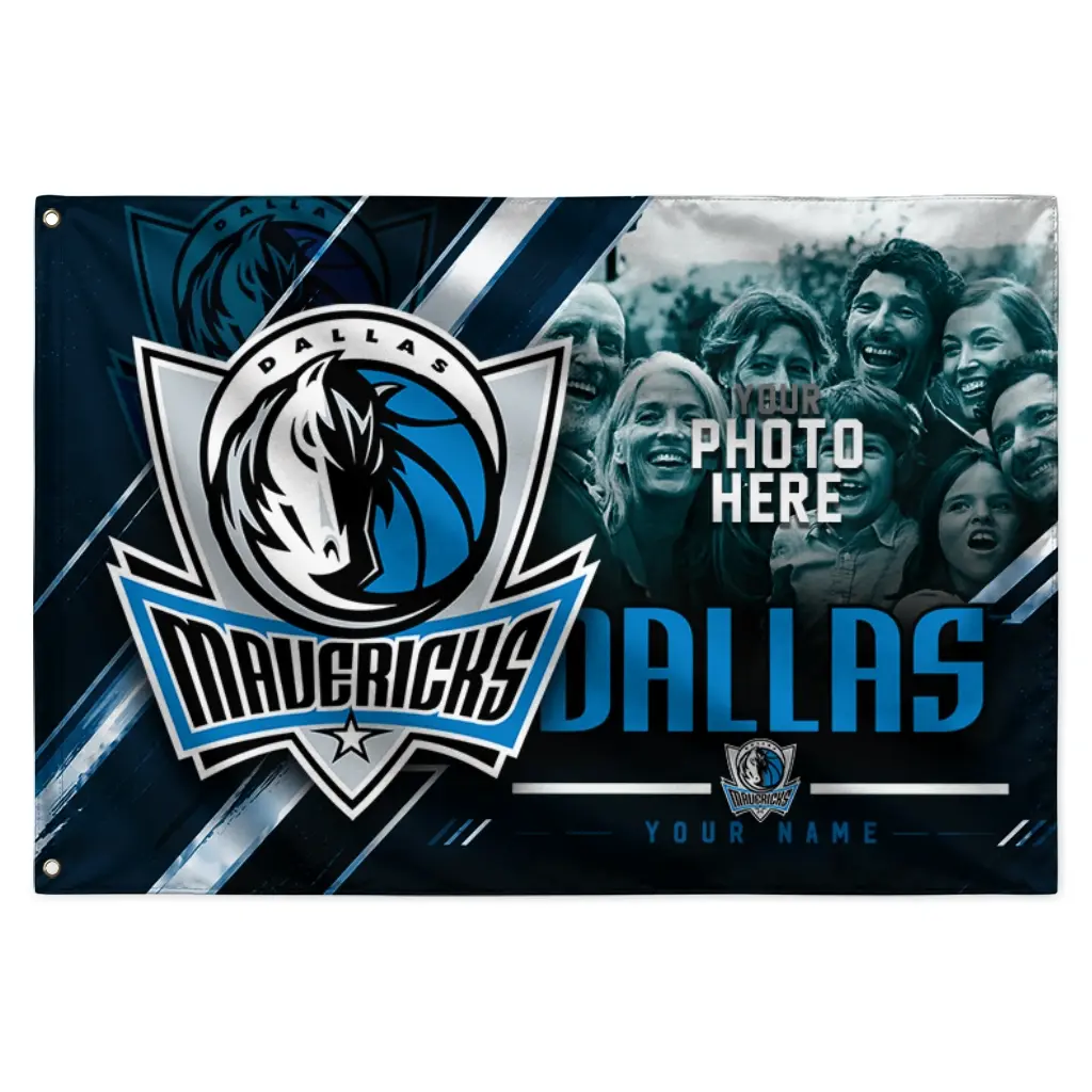 Dallas Mavericks House Flag Personalized Diagonal Stripes Blue Best Selling Dallas Mavericks House Flag Personalized Diagonal Stripes Blue Best Selling