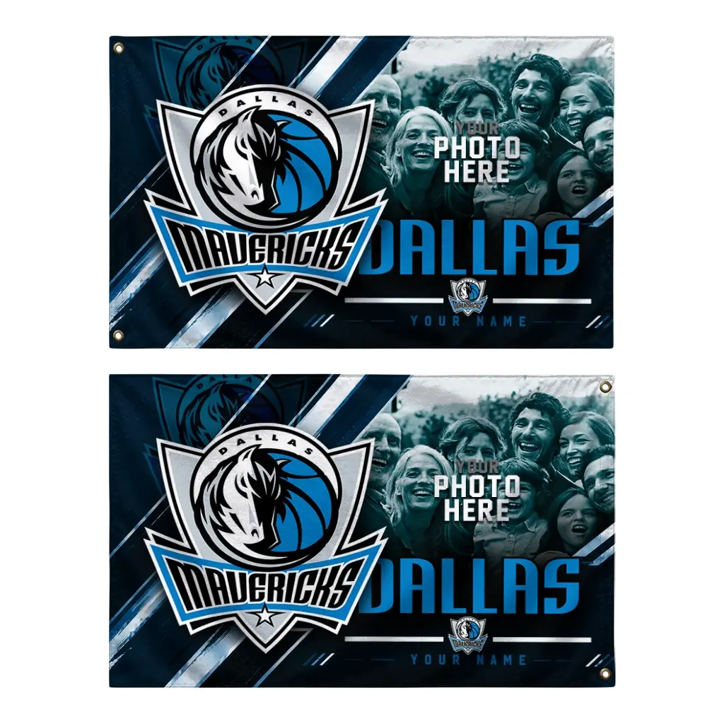 Dallas Mavericks House Flag Personalized Diagonal Stripes Blue Fashion Forward Dallas Mavericks House Flag Personalized Diagonal Stripes Blue Fashion Forward
