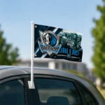 Dallas Mavericks House Flag Personalized Diagonal Stripes Blue Best Selling